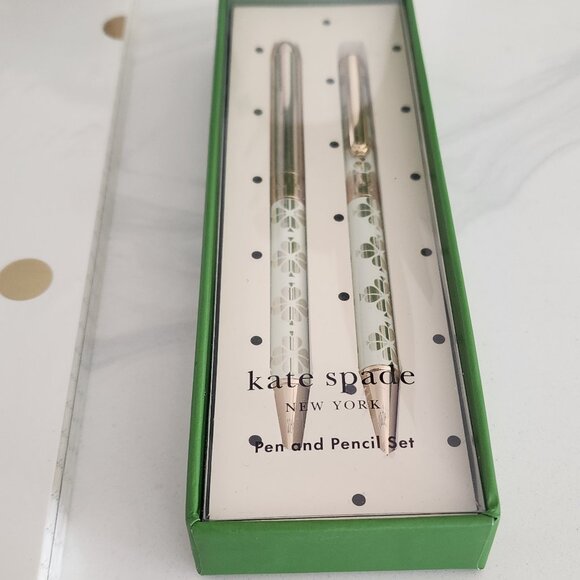 Kate Spade Spade Flower Pen & Pencil & Polka Dot Notebook Set - Picture 2 of 13